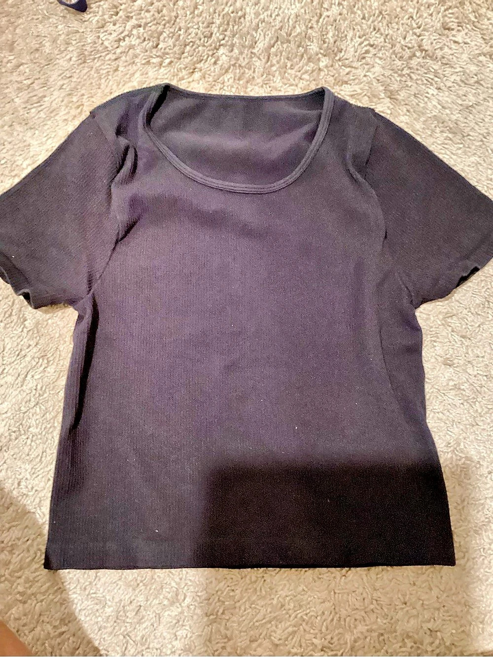 OQQ Black Ribbed Athletic Set Size Medium New